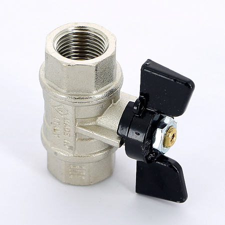 Кран шаровой BUGATTI NEVADA 402 бабочка 1/2" ВВ, полнопроходной