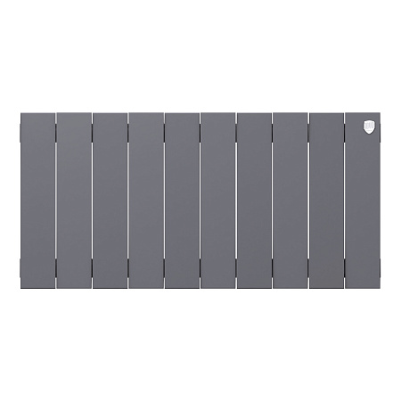 Радиатор биметаллический ROYAL THERMO PIANOFORTE SILVER SATIN 300x10 секций, серый (НС-1346073)
