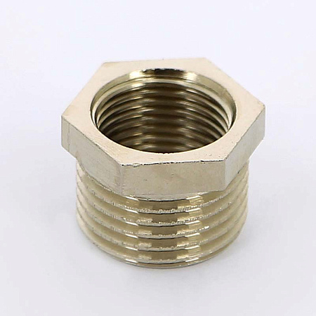 Футорка резьбовая латунная UNI-FITT никель 2"х1/2" ВН