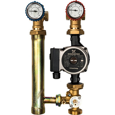 ГБМ Насосная группа STOUT с 3-х приводным смесителем, с насосом GRUNDFOS UPSO25-65 DN25 (1")