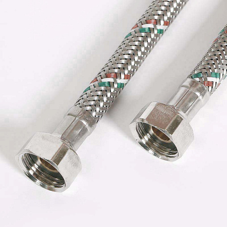 Гибкая подводка UNI-FITT ВВ 1/2", 80 см, DN 8, оплётка из нерж. стали