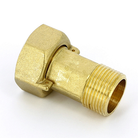 Соединение с накидной гайкой UNI-FITT ВН 3/4" х 1" с отверстием для пломбировки