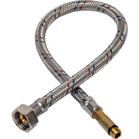 Гибкая подводка для смесителей STOUT нерж.сталь М10*35-1/2"-50 см, пара