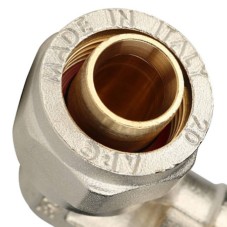МЦ Угол резьбовой цанга для металлопласта STOUT Ø20х1/2" В