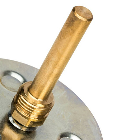 Термометр биметаллический погружной STOUT Ø100-1/2", гильза 75 мм, +120°C