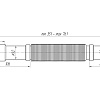 Гофра для сифона гибкая пластиковая АНИПЛАСТ K307 32х32/40