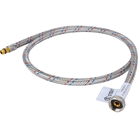 Гибкая подводка для смесителей STOUT нерж.сталь М10*18-1/2"-120 см