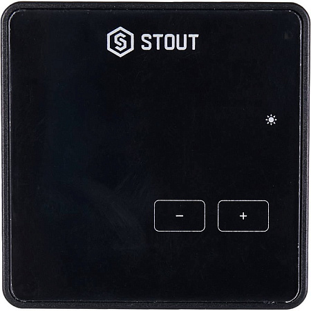 Регулятор комнатный STOUT проводной R-9z черный