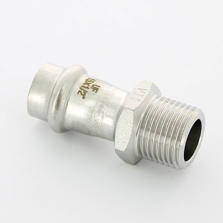 НП Муфта резьбовая пресс из нержавейки UNI-FITT фитинг Ø15x1/2" Н