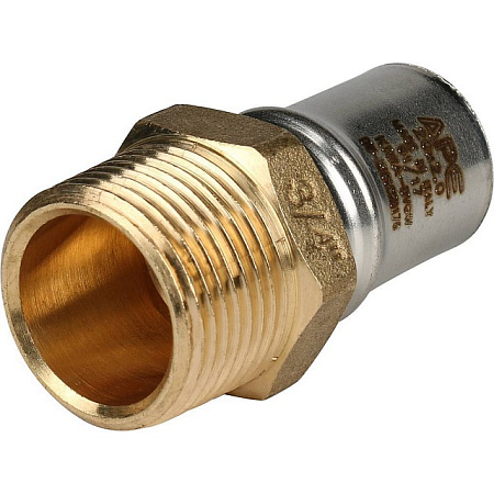 МП Муфта резьбовая пресс для металлопласта STOUT Ø20х3/4" Н