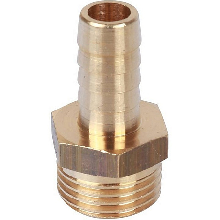 Штуцер резьбовой латунный STOUT без покрытия 1/8"x14мм Н