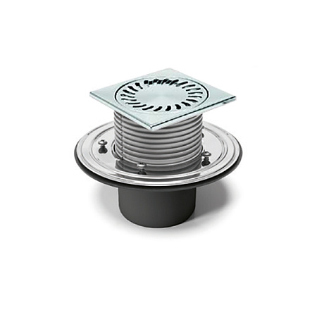 Трап для пола с нижним сливом универсальный MCH DN110 c фланцем (386F)
