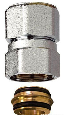 EK Переходник-муфта для медной трубы FAR Ø18х1.0-M24x19 ВН L=40 мм