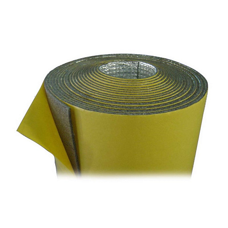 Рулонная изоляция самоклеющийся вспененный полиэтилен ENERGOFLEX BLACK STAR DUCT (20 м²) черный-5 мм