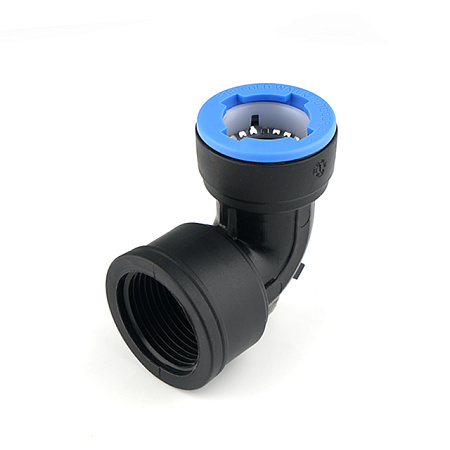 ПНД Угол с резьбой быстросборный IRRIPLAST PP PUSH пластик Ø20х1/2" В (15/300)