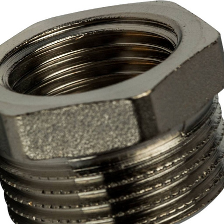 Футорка резьбовая латунная STOUT никель 3/4"x1/2" ВН