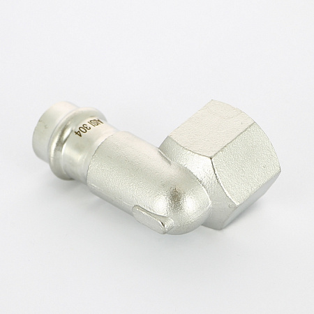 НП Угол резьбовой пресс из нержавейки UNI-FITT фитинг Ø18x3/4" В