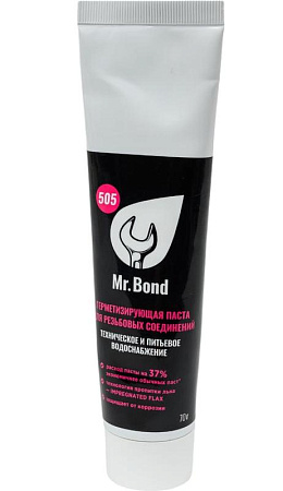 Паста герметизирующая для пропитки льна Mr.BOND 505 вода и отопление 70г, тюбик