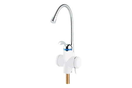 Смеситель-кран водонагреватель проточный UNIPUMP BEF-001-02, 3 кВт (гибкий носик)