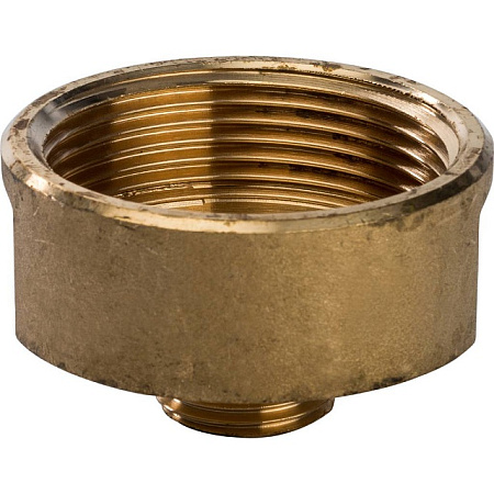 Муфта переходная резьбовая латунная STOUT без покрытия 11/2"x3/4" ВН