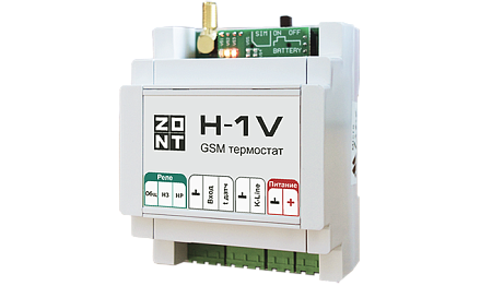 Термостат GSM для котлов ZONT H-1V на DIN-рейку