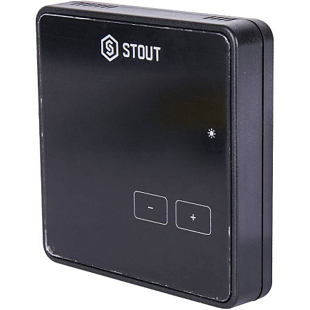Регулятор комнатный STOUT беспроводной R-8z, черный, 230 B