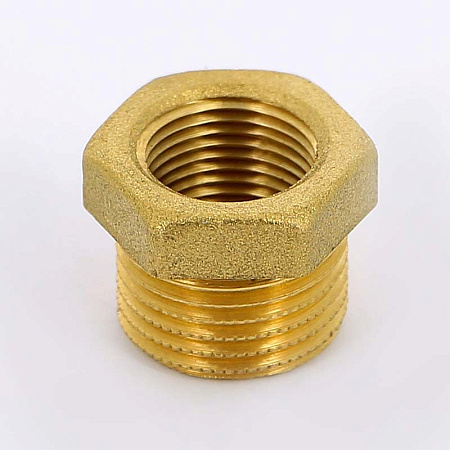 Футорка резьбовая латунная UNI-FITT без покрытия 3/4"х1/2" ВН