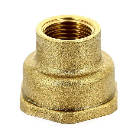 Муфта переходная резьбовая латунная UNI-FITT без покрытия 3/4"х1/2"
