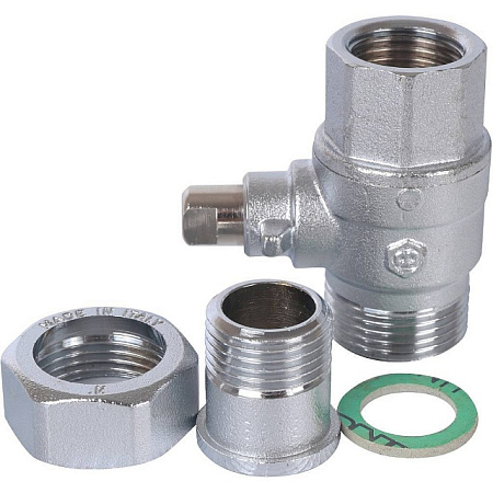 Клапан шаровой двухходовой зональный STOUT 1/2"х1/2" НВ