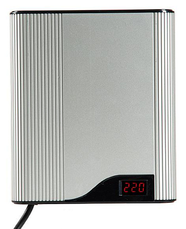 Стабилизатор сетевого напряжения TEPLOCOM ST-555-И 220 В, 555 ВА, Uвх. 145-260 В, БАСТИОН (алюминий)