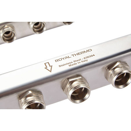 Коллекторная группа ROYAL THERMO OPTIMAL нерж 1"x3/4" EK на 11 выход в сборе без расход НС-1080940