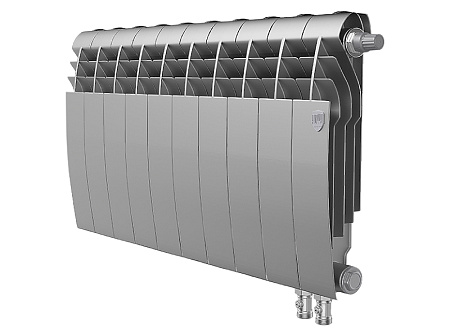 Радиатор Royal Thermo BiLiner 350 /Silver Satin VR - 10 секц.