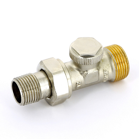 Вентиль обратный UNI-FITT НН 1/2"х3/4"EK с разъемным соединением, никелир.
