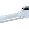 Сифон для душевого поддона с гофрой АНИПЛАСТ E415C 11/2&amp;quot;х50*60 с гибкой трубой 375*40/50 хром
