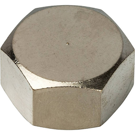 Заглушка резьбовая латунная STOUT никель 3/8" В
