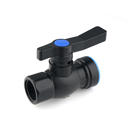 ПНД Кран с резьбой быстросборный IRRIPLAST PP PUSH пластик Ø20х1/2" В (10/150)