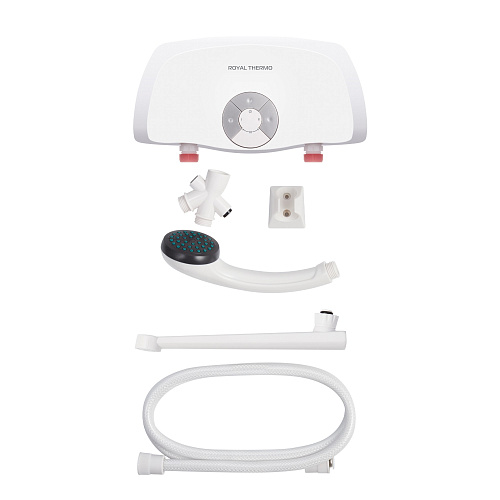 Водонагреватель проточный электрический ROYAL THERMO TS (5,5 kW) - кран+душ (НС-1588906)