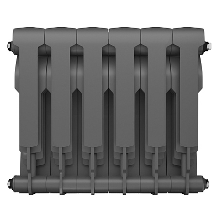Радиатор биметаллический ROYAL THERMO BILINER SILVER SATIN 350x6 секций, серый (НС-1197129)