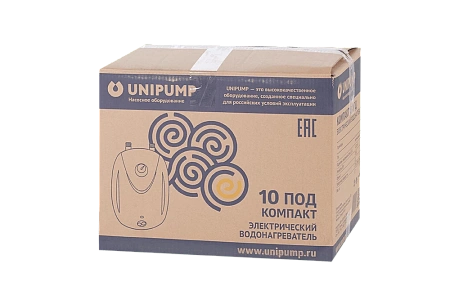 ЭВН Водонагреватель накопительный электрический UNIPUMP КОМПАКТ 10 над