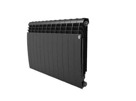 Радиатор алюминиевый ROYAL THERMO BILINER ALUM NOIR SABLE 500x12 секций, черный (НС-1250272)
