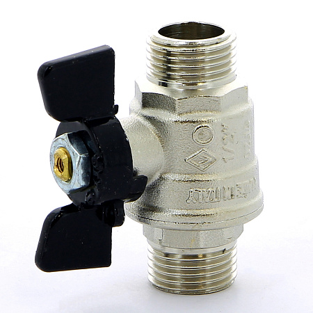 Кран шаровой BUGATTI OREGON 327 бабочка 1/2" НН, полнопроходной
