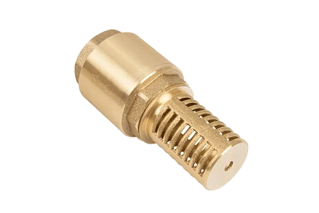 Обратный клапан пружинный, латунный UNIPUMP (с пластиковым седлом) 1" В, с сеткой латунь