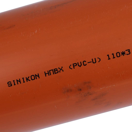 ПВХ Труба SINIKON D 110 x 3,2 SN4, 500 мм для нар. канализации