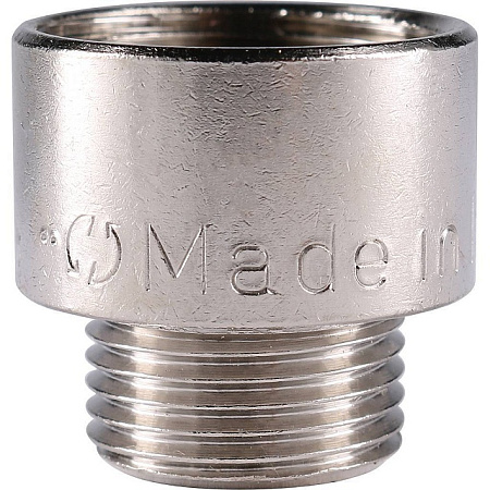 Муфта переходная резьбовая латунная STOUT никель 1/2"X3/8" ВН