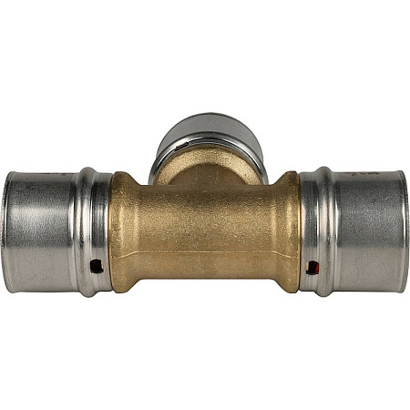 МП Тройник равнопроходный пресс для металлопласта STOUT Ø32х32х32