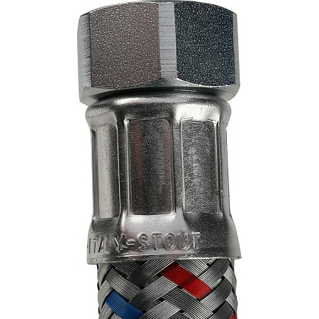 Гибкая подводка для воды STOUT ГИГАНТ 3/4"-30 см гайка-штуцер