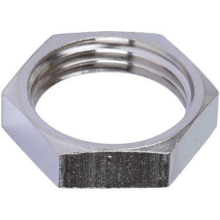 Контргайка резьбовая латунная STOUT никель 3/8"