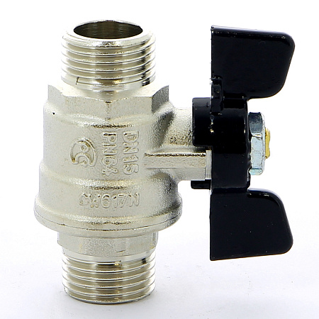 Кран шаровой BUGATTI OREGON 327 бабочка 1/2" НН, полнопроходной