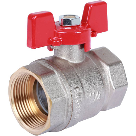 Кран шаровой ROMMER бабочка 11/4" ВВ
