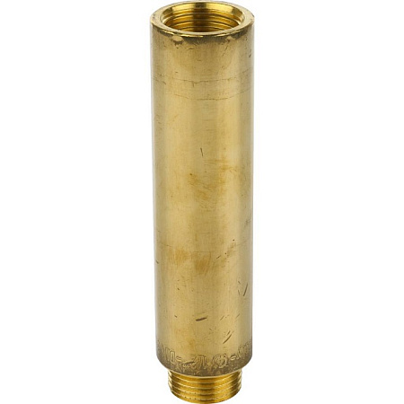 Удлинитель резьбовой латунный STOUT без покрытия 1/2"x100мм ВН